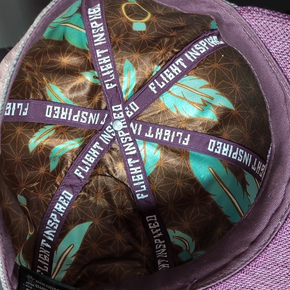 Flight Inspired Dreamcatcher Hemp Fitted Gray/Purple Hat,7 1/4. - Picture 10 of 10